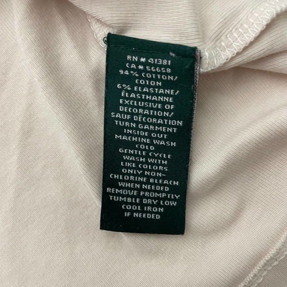 Lauren Ralph Lauren Off White Lace up Sleeve pullover size 2X - Picture 3 of 9